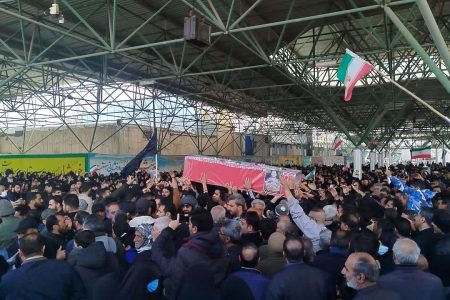 تشییع پیکر ۲ شهید حمله صهیونیستی – آمریکایی در بروجرد