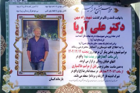 شهادت پزشک بروجردی در حملات تجاوز اخیر