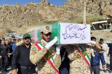 تشییع باشکوه شهید «محمد بختیاری» در خرم‌آباد+تصاویر