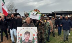 پیکر شهید «امیرحسین دریکوند» در خرم‌آباد تشییع شد