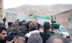 وداع باشکوه مردم روستای ناصروند با پیکر مطهر شهید مدافع وطن