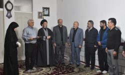 دیدار امام جمعه خرم آباد با خانواده شهدای جنگ رمضان