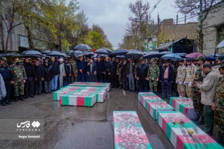 عروج ستاره‌ها از آسمان محله آبشار؛۷ شهید حمله دشمن صهیونیستی به خرم‌آباد در خاک آرام گرفتند