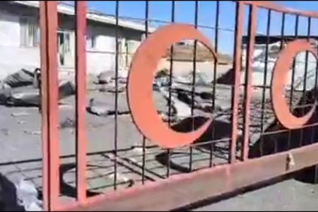ویدئو|حمله موشکی به پایگاه هلال‌احمر بروجرد