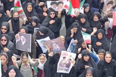سیل خروشان جمعیت مردم کوهدشت در روز قدس