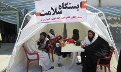 برپایی ایستگاه سلامت در حاشیه «گردهمایی دا» در خرم‌آباد