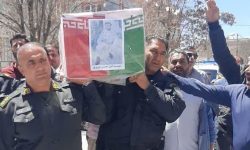 تشییع پیکر شهید «امیر حسین عزیزی» در دلفان