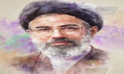 خلق پرتره رهبر انقلاب با آبرنگ دیجیتال توسط هنرمند لرستانی