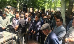 وداع با پیکر استاد درویش‌رضا منظمی از مفاخر موسیقی لرستان