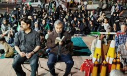 طنین نوای ضرب زورخانه در میدان اسدآبادی خرم‌آباد به یاد پهلوان شهید «مجتبی رضایی‌پور»