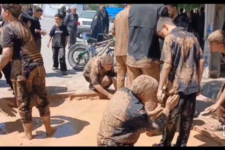 فیلم |گِل‌مالی عاشورایی؛تجلی اندوه و ارادت در نورآباد