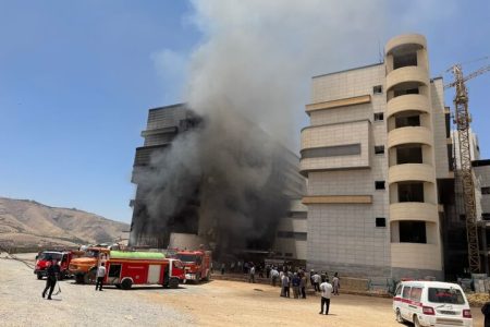 جزئیات جدید از آتش‌سوزی انبار بیمارستان «نیایش» خرم‌آباد