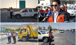 خدمت‌رسانی ۴۸ گشت راهداری و پلیس‌راه لرستان به زائران تشییع رهبر شهید