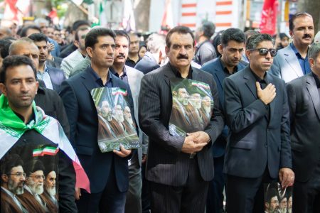 تصاویر|حضور منسجم جامعه بانکی لرستان در بدرقه رهبر شهید انقلاب