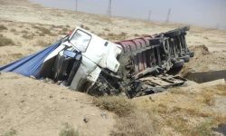 واژگونی مرگبار تریلر در محور اراک- بروجرد