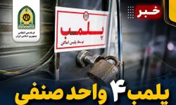 پلمب ۴ واحد صنفی و یک واحد اقامتی متخلف در خرم‌آباد