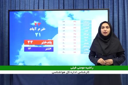 آسمان ابری همراه با وزش باد در لرستان