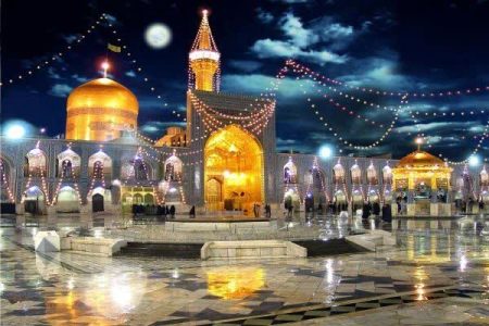 اجرای «سید خراسانی» در ورودی باب‌الرضای حرم مطهر رضوی