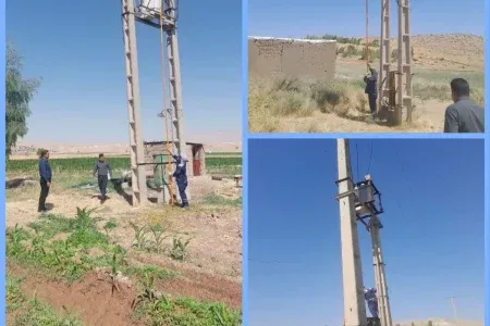 قطع برق ۸ حلقه چاه کشاورزی متخلف در پلدختر