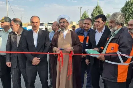 افتتاح ۱۴ کیلومتر روکش آسفالت در محور الیگودرز- خمین