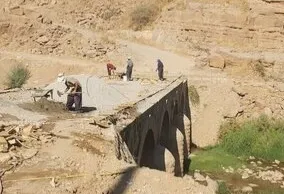آغاز عملیات مرمت و حفاظت از پل تاریخی «افرینه» لرستان