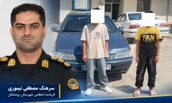 توقیف دو خودرو با رانندگان ۱۲ و ۱۳ ساله در رومشکان