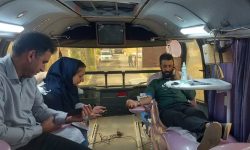 مشارکت کادر درمان بیمارستان شهدای عشایر در پویش «هم سرخ،هم سفید»
